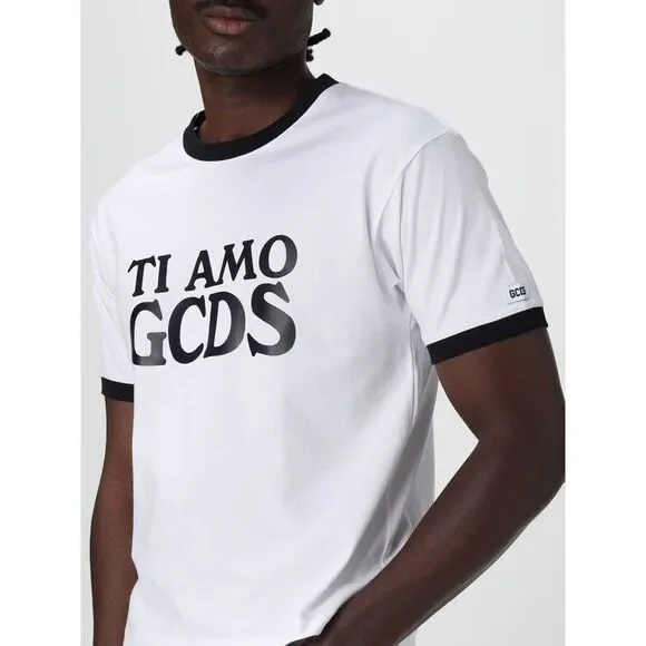 Tシャツ・カットソー GCDS Men T-shirt White A2CM2300JE7 10 GCDS Outlet: T-shirt men - White | GCDS t-shirt A2CM2300JE7